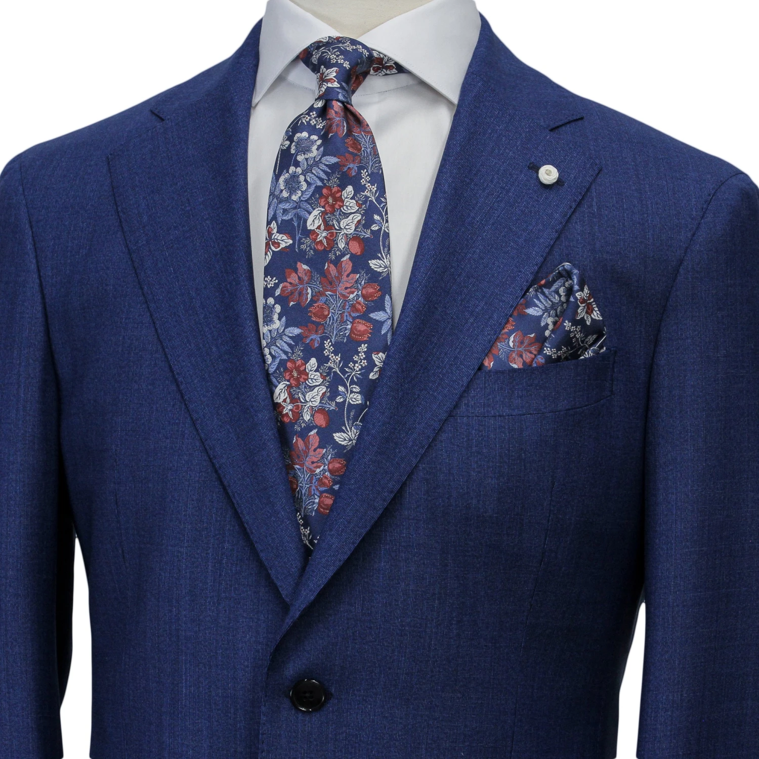 Blue Neat Loro Piana Mooving Luigi Bianchi Mantova Suit 7 Blue Neat Loro Piana Mooving Luigi Bianchi Mantova Suit - Image 5