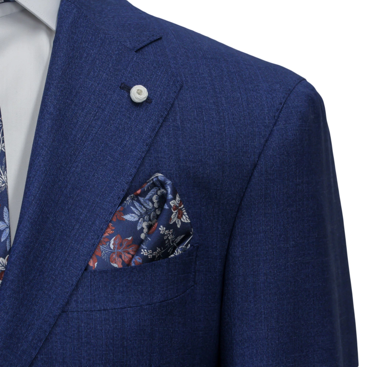 Blue Neat Loro Piana Mooving Luigi Bianchi Mantova Suit 8 Blue Neat Loro Piana Mooving Luigi Bianchi Mantova Suit - Image 6