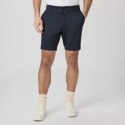 Navy Deep Anchor Rickson Slim Fit Trouser Shorts - PAIGE 8 Navy Deep Anchor Rickson Slim Fit Trouser Shorts - PAIGE -ETON Store M205374 6781 02