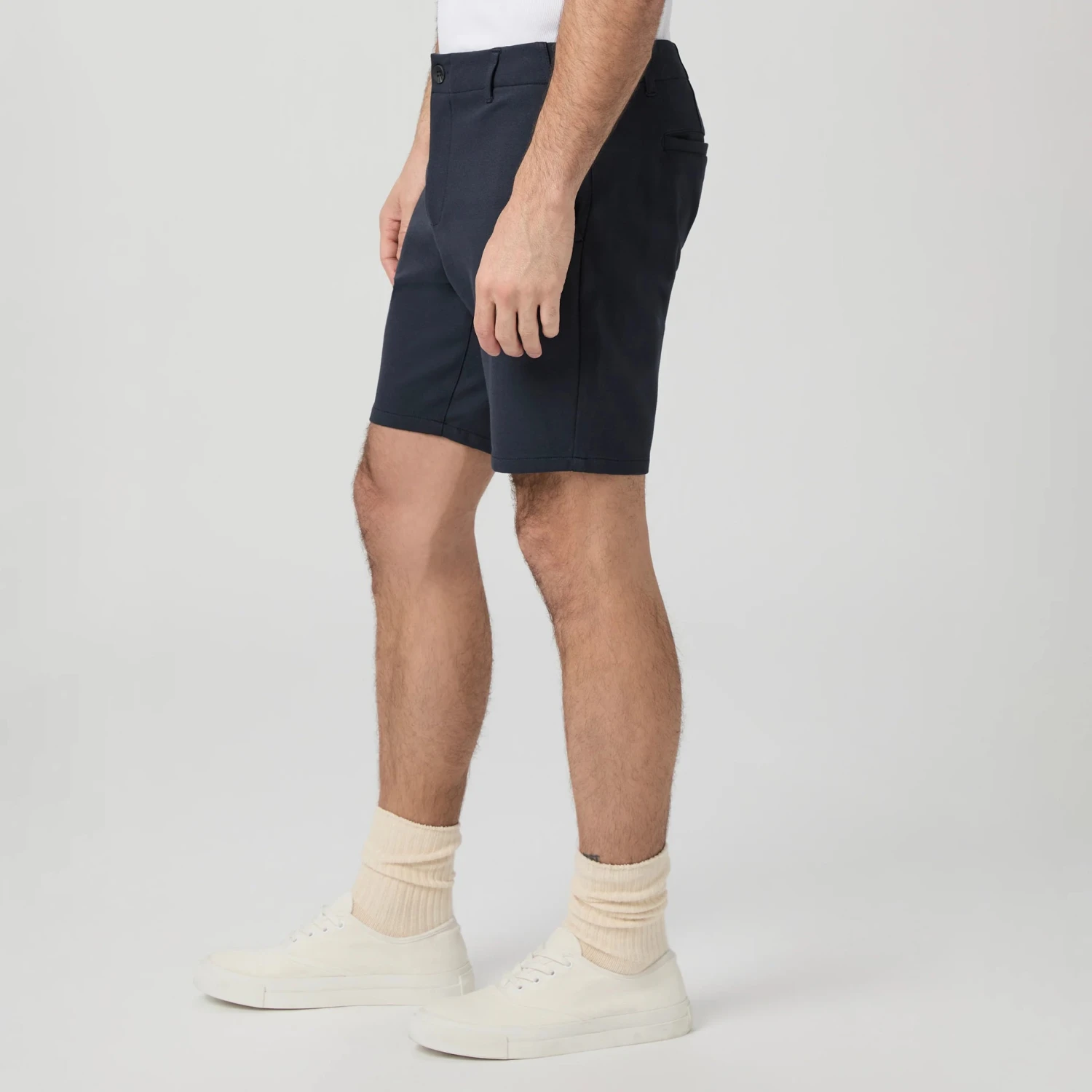 Navy Deep Anchor Rickson Slim Fit Trouser Shorts - PAIGE 5 Navy Deep Anchor Rickson Slim Fit Trouser Shorts - PAIGE - Image 3