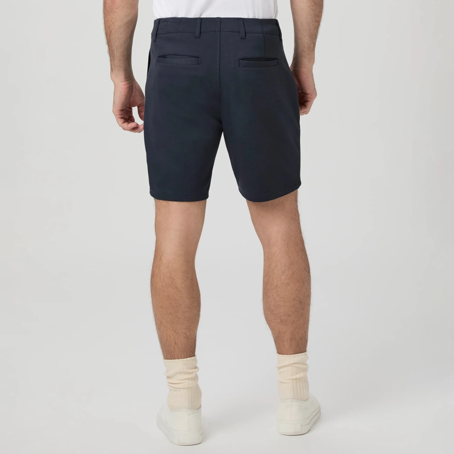 Navy Deep Anchor Rickson Slim Fit Trouser Shorts - PAIGE 6 Navy Deep Anchor Rickson Slim Fit Trouser Shorts - PAIGE - Image 4