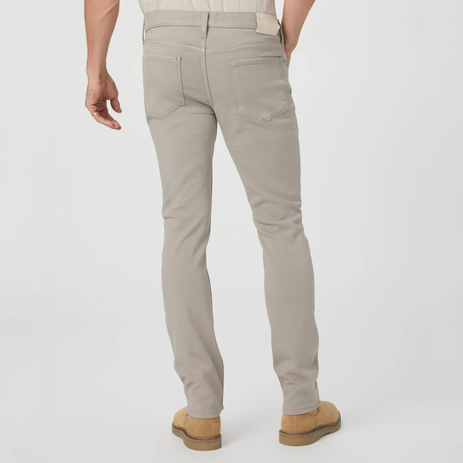 Lennox - Silver Pearl - Slim Fit Five Pocket Jean - PAIGE 4 Lennox - Silver Pearl - Slim Fit Five Pocket Jean - PAIGE - Image 2