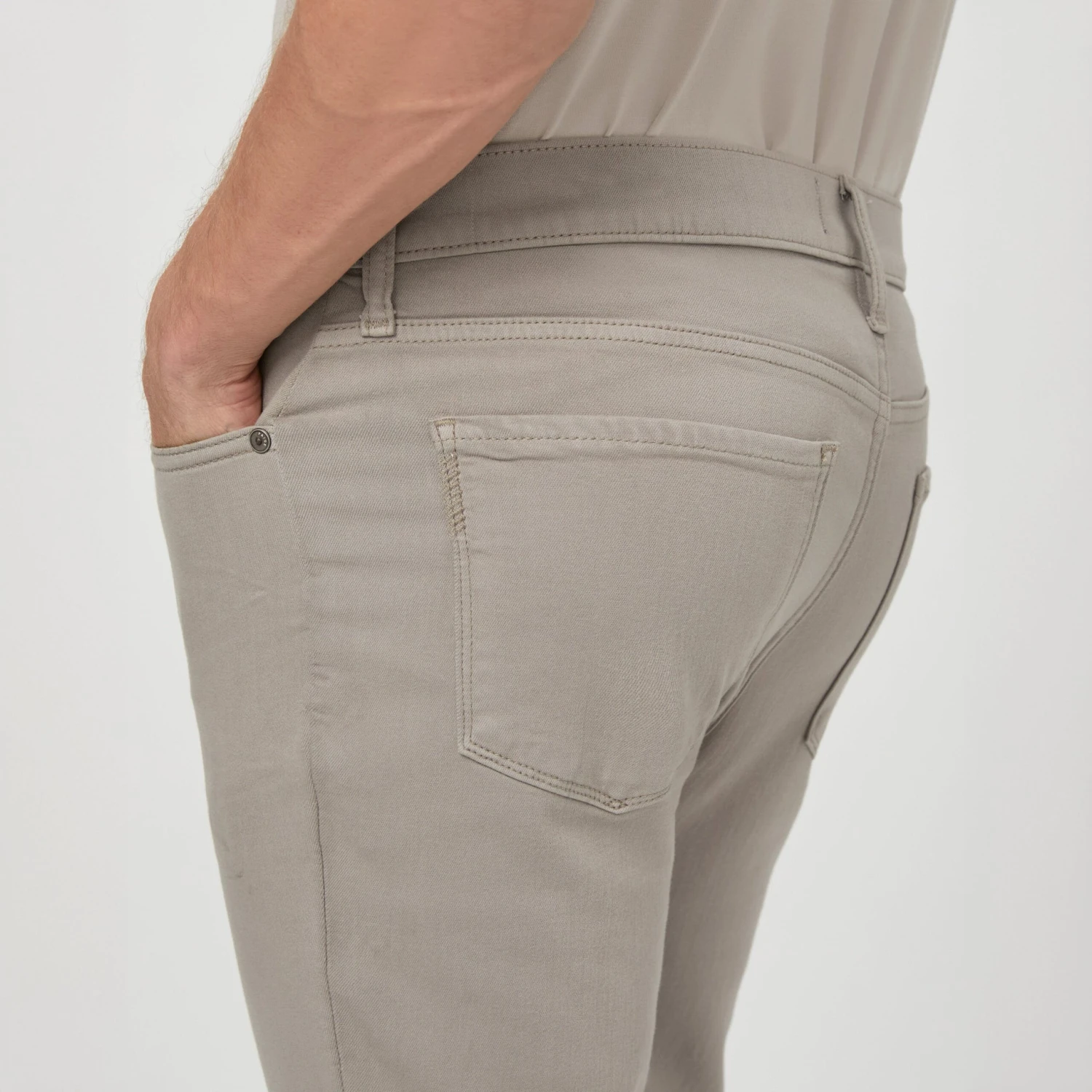 Lennox - Silver Pearl - Slim Fit Five Pocket Jean - PAIGE 6 Lennox - Silver Pearl - Slim Fit Five Pocket Jean - PAIGE - Image 4