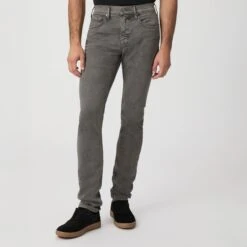 Lennox - Vintage Volcanic Ash (Gray) - Slim Fit Transcend Jeans - PAIGE 7 Lennox - Vintage Volcanic Ash (Gray) - Slim Fit Transcend Jeans - PAIGE -ETON Store M653799 B965 02