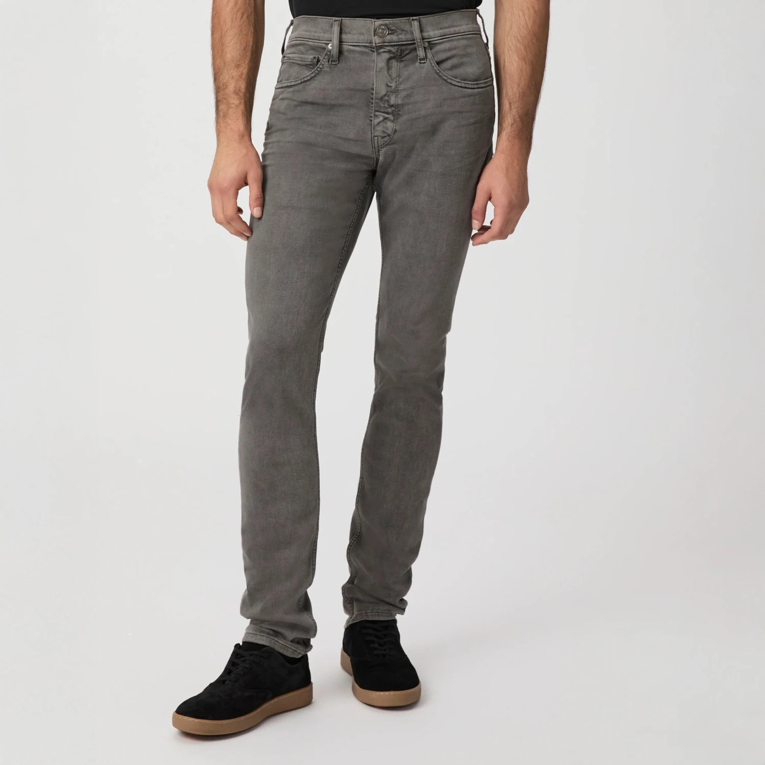Lennox - Vintage Volcanic Ash (Gray) - Slim Fit Transcend Jeans - PAIGE 4 Lennox - Vintage Volcanic Ash (Gray) - Slim Fit Transcend Jeans - PAIGE - Image 2