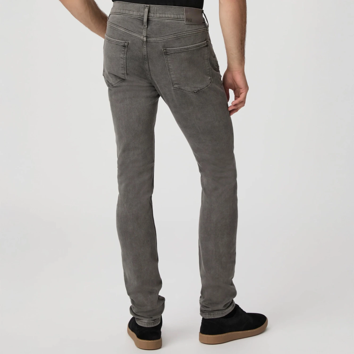 Lennox - Vintage Volcanic Ash (Gray) - Slim Fit Transcend Jeans - PAIGE 5 Lennox - Vintage Volcanic Ash (Gray) - Slim Fit Transcend Jeans - PAIGE - Image 3