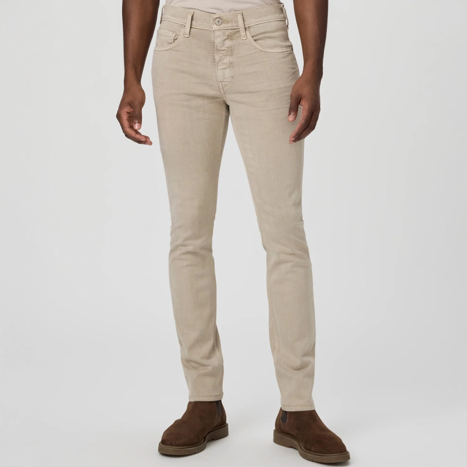 Lennox - Vintage Moroccan Clay (Beige) - Slim Fit Transcend Jeans - PAIGE 4 Lennox - Vintage Moroccan Clay (Beige) - Slim Fit Transcend Jeans - PAIGE - Image 2