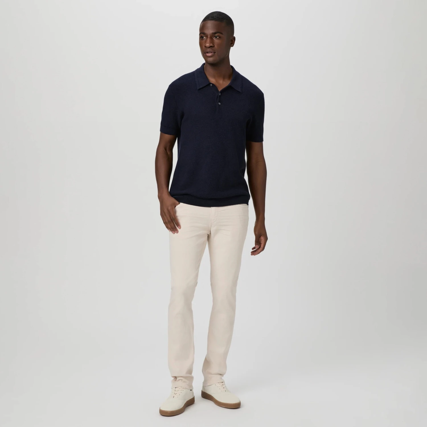Lennox - Sea Shell Slim Fit Transcend Jeans - PAIGE 3 Lennox - Sea Shell Slim Fit Transcend Jeans - PAIGE