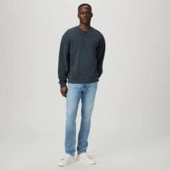 Lennox - Emberton - Blue Light Wash Slim Fit Vintage Transcend Jeans - PAIGE 9 Lennox - Emberton - Blue Light Wash Slim Fit Vintage Transcend Jeans - PAIGE -ETON Store M653F72 C338 02