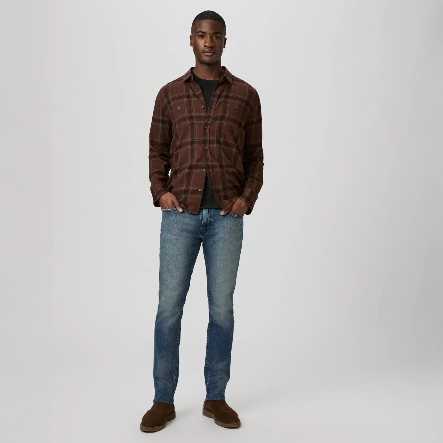Lennox - Cheo - Slim Fit Five Pocket Blue Stone Wash Heritage Jean - PAIGE 3 Lennox - Cheo - Slim Fit Five Pocket Blue Stone Wash Heritage Jean - PAIGE
