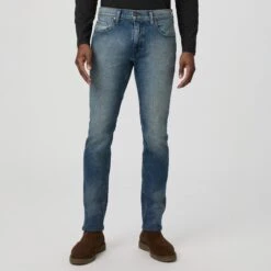 Lennox - Cheo - Slim Fit Five Pocket Blue Stone Wash Heritage Jean - PAIGE 8 Lennox - Cheo - Slim Fit Five Pocket Blue Stone Wash Heritage Jean - PAIGE -ETON Store M653O10 B953 02