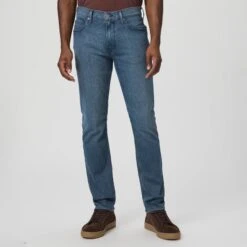 Lennox - Dego - Slim Fit Mid Blue Wash Transcend Jeans - PAIGE 8 Lennox - Dego - Slim Fit Mid Blue Wash Transcend Jeans - PAIGE -ETON Store M655I95 B935 02