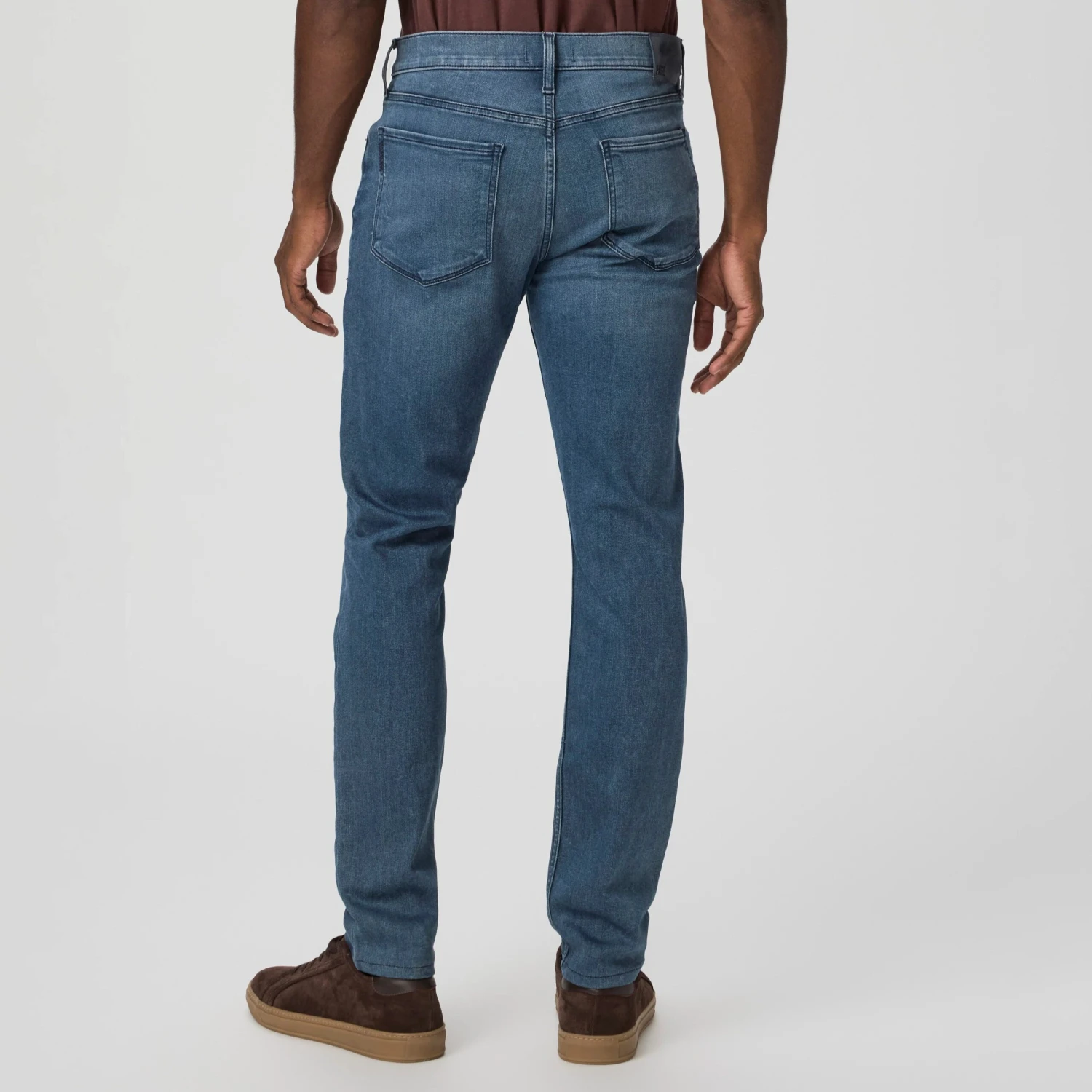 Lennox - Dego - Slim Fit Mid Blue Wash Transcend Jeans - PAIGE 6 Lennox - Dego - Slim Fit Mid Blue Wash Transcend Jeans - PAIGE - Image 4