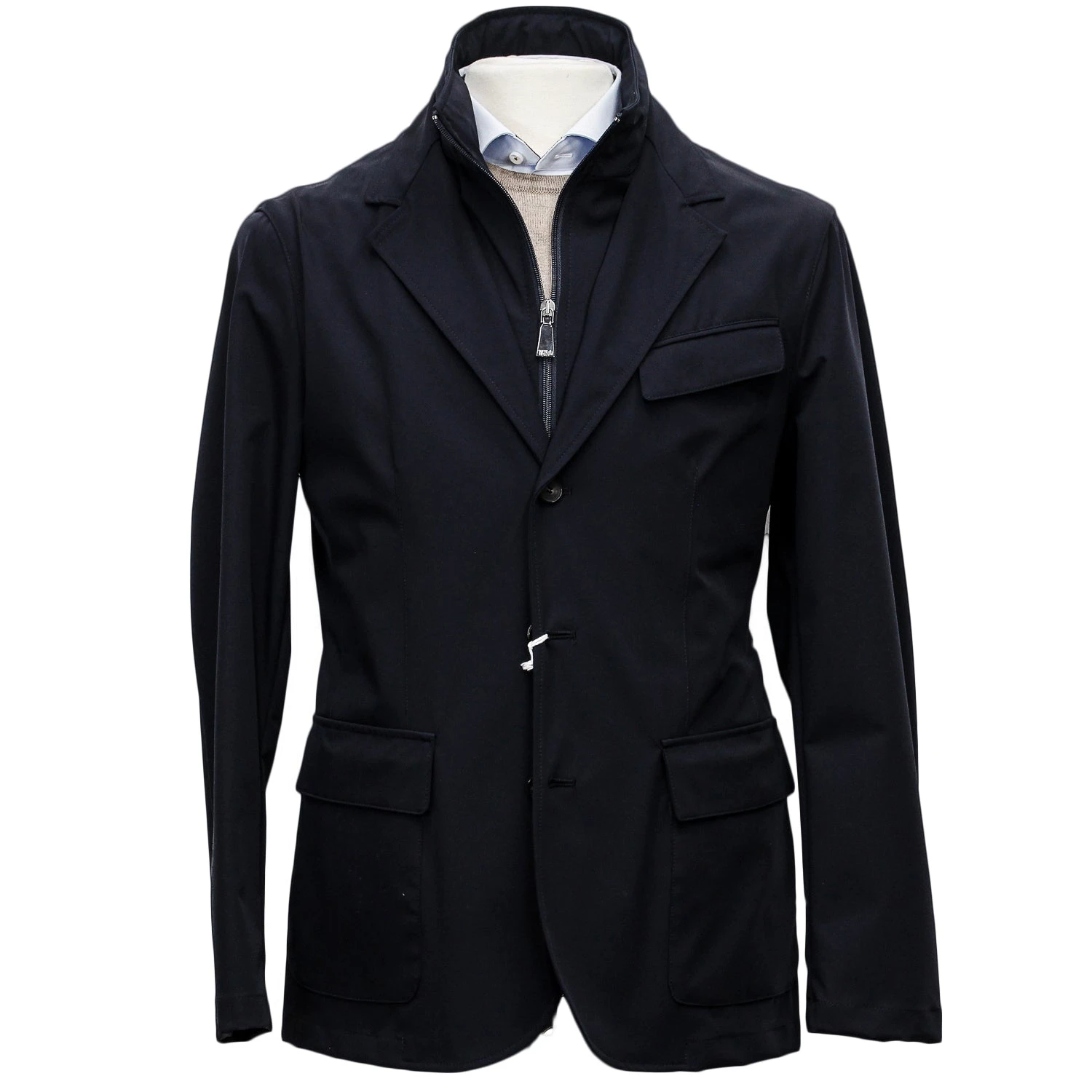 Black Technical Sport Jacket Rain Coat - MANTO 3 Black Technical Sport Jacket Rain Coat - MANTO