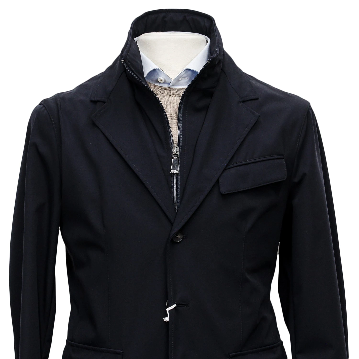 Black Technical Sport Jacket Rain Coat - MANTO 4 Black Technical Sport Jacket Rain Coat - MANTO - Image 2