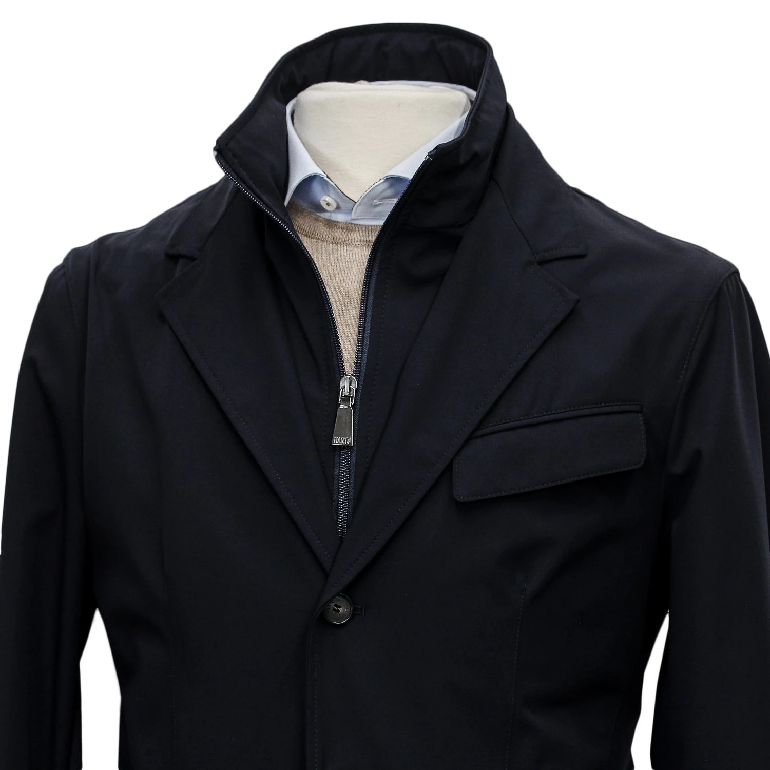 Black Technical Sport Jacket Rain Coat - MANTO 6 Black Technical Sport Jacket Rain Coat - MANTO - Image 4