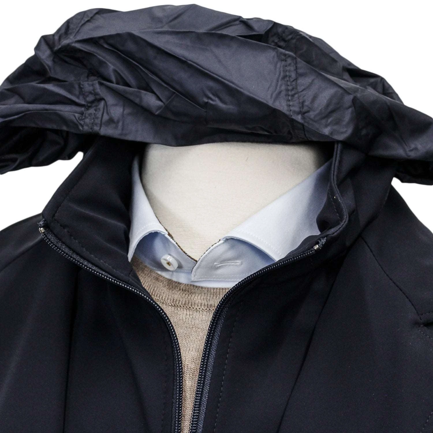Black Technical Sport Jacket Rain Coat - MANTO 9 Black Technical Sport Jacket Rain Coat - MANTO - Image 7