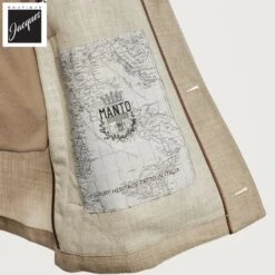Oatmeal Linen Wool Field Jacket - MANTO 9 Oatmeal Linen Wool Field Jacket - MANTO -ETON Store MANTOGUG2699 4