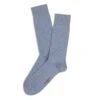 Light Blue Denim Pin Motif Pima Cotton Mid-Calf Sock - Marcoliani 1 Light Blue Denim Pin Motif Pima Cotton Mid-Calf Sock - Marcoliani -ETON Store MAR2772T 102 1