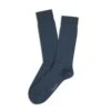 Charcoal / Iris Pin Motif Pima Cotton Mid-Calf Sock - Marcoliani 2 Charcoal / Iris Pin Motif Pima Cotton Mid-Calf Sock - Marcoliani -ETON Store MAR2772T Z74 1