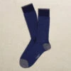 Royal Blue Palio Stripe Pima Cotton Mid-Calf Sock - Marcoliani 1 Royal Blue Palio Stripe Pima Cotton Mid-Calf Sock - Marcoliani -ETON Store MAR3231T 081 1