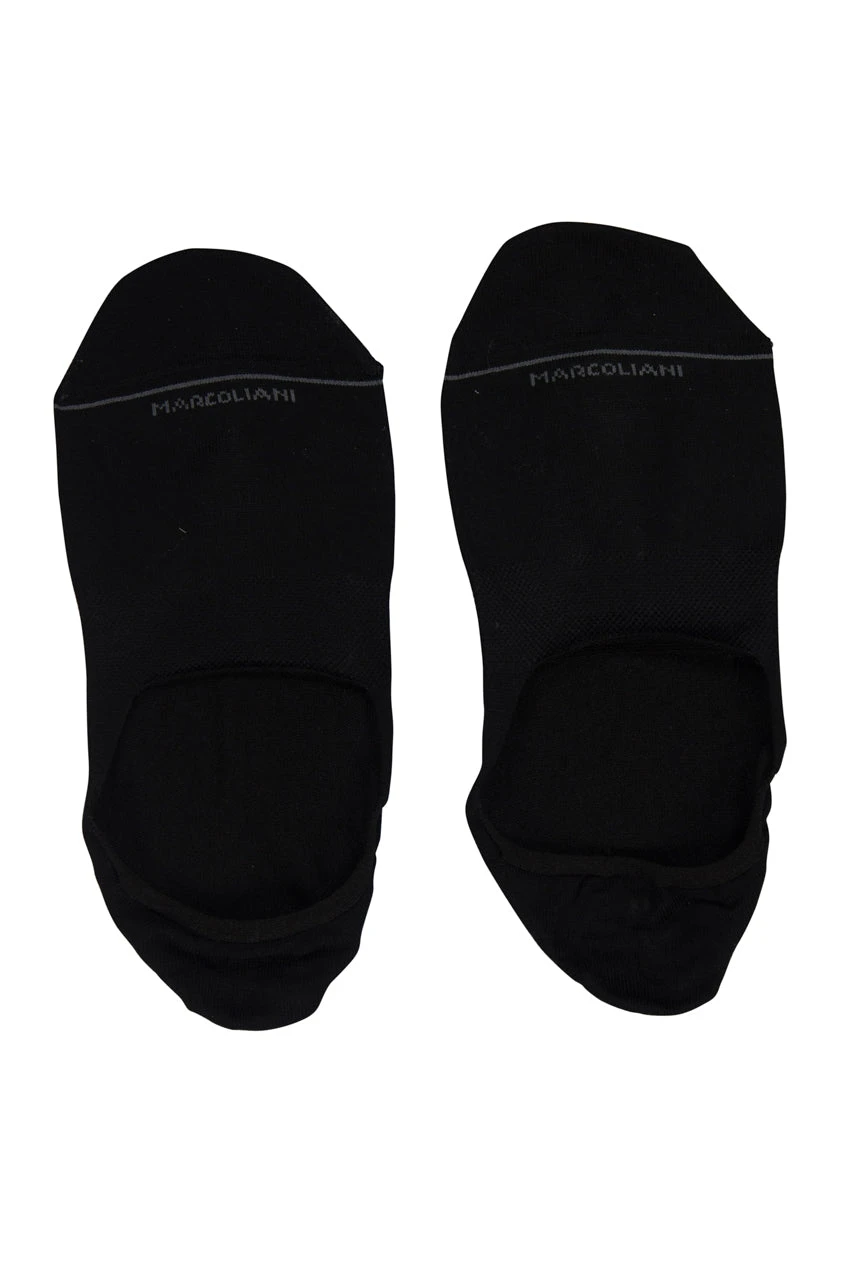 Black Invisible Touch Micro-Cushion No-Show Socks - Marcoliani 4 Black Invisible Touch Micro-Cushion No-Show Socks - Marcoliani - Image 2
