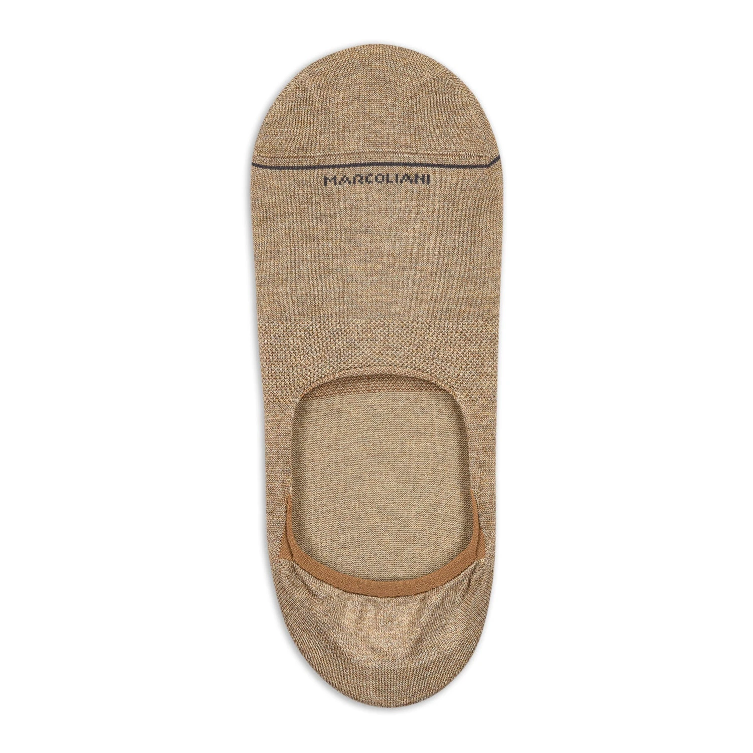 Chino Beige Cotton Invisible Touch No-Show Socks - Marcoliani 3 Chino Beige Cotton Invisible Touch No-Show Socks - Marcoliani