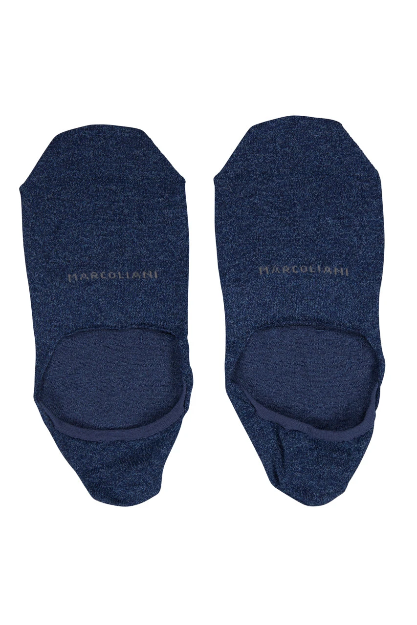 Nautical Marl Invisible Touch No-Show Socks - Marcoliani 4 Nautical Marl Invisible Touch No-Show Socks - Marcoliani - Image 2