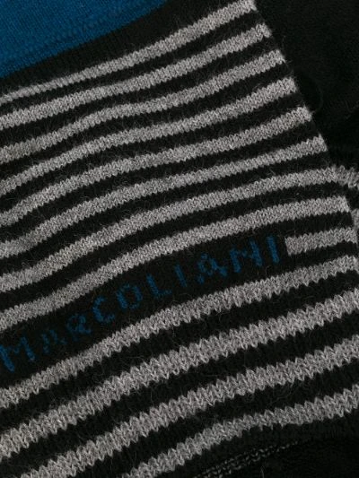 Black Stripe Invisible Touch No-Show Socks - Marcoliani 4 Black Stripe Invisible Touch No-Show Socks - Marcoliani - Image 2