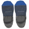 Grey Stripe Invisible Touch No-Show Socks - Marcoliani