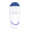 White & Blue Polka Dot Invisible Touch No-Show Socks - Marcoliani 2 White & Blue Polka Dot Invisible Touch No-Show Socks - Marcoliani -ETON Store MAR3312S 347 1