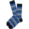 Blue Mix Rainbow Stripe Pima Cotton Mid-Calf Socks - Marcoliani 2 Blue Mix Rainbow Stripe Pima Cotton Mid-Calf Socks - Marcoliani -ETON Store MAR3976T 501