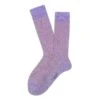Lavender Linen-Blend Piqué Textured Mid-Calf Socks - Marcoliani 2 Lavender Linen-Blend Piqué Textured Mid-Calf Socks - Marcoliani -ETON Store MAR4450T 054 1