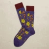 Berry Purple Floral Cotton Mid-Calf Socks - Marcoliani 2 Berry Purple Floral Cotton Mid-Calf Socks - Marcoliani -ETON Store MAR4514T 043 19354f75 de3c 4cea b0e2 ff1e43d978e5