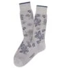 Beige Jali Paisley Pima Cotton Mid-Calf Socks - Marcoliani