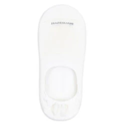 White Invisible Touch Micro-Cushion Pima Cotton No-Show Socks - Marcoliani