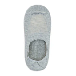 Silver Gray Invisible Touch Micro-Cushion Pima Cotton No-Show Socks - Marcoliani