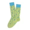 Spring Green Mojito Motif Pima Cotton Mid-Calf Socks - Marcoliani 2 Spring Green Mojito Motif Pima Cotton Mid-Calf Socks - Marcoliani -ETON Store MAR4706T 048 1