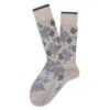 Beige Fresh Of Modal Punjab Flower Mid-Calf Socks - Marcoliani 1 Beige Fresh Of Modal Punjab Flower Mid-Calf Socks - Marcoliani -ETON Store MAR4720T 035 1