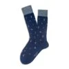 Indigo Blue Lighthouse Motif Pima Cotton Mid-Calf Socks - Marcoliani 2 Indigo Blue Lighthouse Motif Pima Cotton Mid-Calf Socks - Marcoliani -ETON Store MAR4765T 285 1