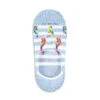 White & Blue Parrot Motif Invisible Touch No-Show Socks - Marcoliani 2 White & Blue Parrot Motif Invisible Touch No-Show Socks - Marcoliani -ETON Store MAR4772S 347 1