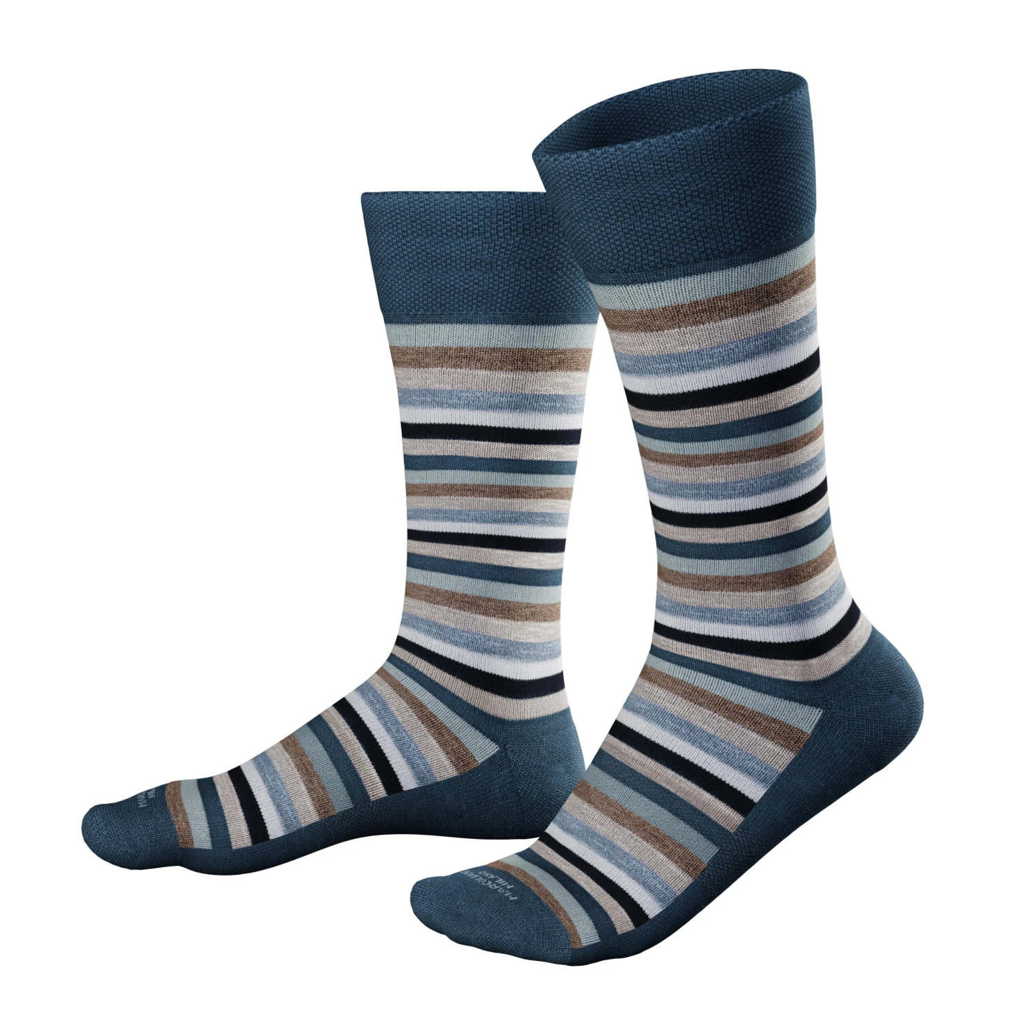 Denim Khaki Cotton Rainbow Stripe Mid-Calf Sneaker Socks 3 Denim Khaki Cotton Rainbow Stripe Mid-Calf Sneaker Socks