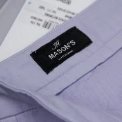 Lilac Stretch Cotton Chino Style Bermuda Shorts - Mason's 11 Lilac Stretch Cotton Chino Style Bermuda Shorts - Mason's -ETON Store MASONS MBE 111 5
