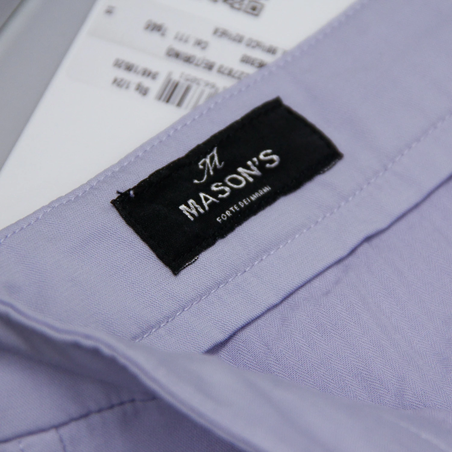 Lilac Stretch Cotton Chino Style Bermuda Shorts - Mason's 4 Lilac Stretch Cotton Chino Style Bermuda Shorts - Mason's - Image 2