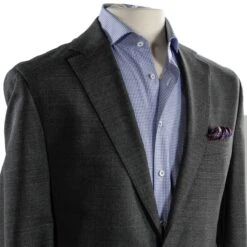 Gray Melange Midland Contemporary Fit Suit - Jack Victor 13 Gray Melange Midland Contemporary Fit Suit - Jack Victor -ETON Store MG 9843