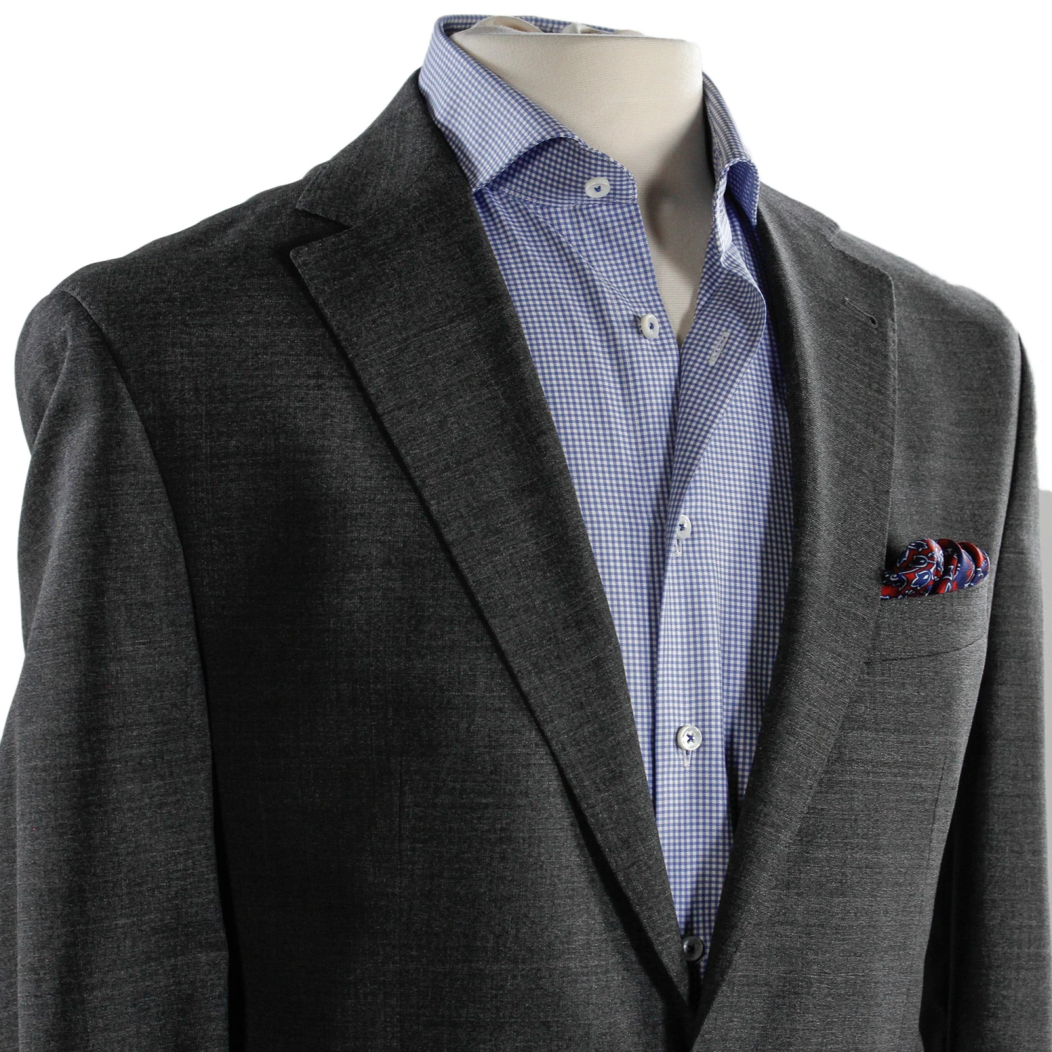 Gray Melange Midland Contemporary Fit Suit - Jack Victor 5 Gray Melange Midland Contemporary Fit Suit - Jack Victor - Image 3