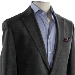 Gray Melange Midland Contemporary Fit Suit - Jack Victor 14 Gray Melange Midland Contemporary Fit Suit - Jack Victor -ETON Store MG 9844
