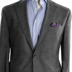 Gray Melange Midland Contemporary Fit Suit - Jack Victor 12 Gray Melange Midland Contemporary Fit Suit - Jack Victor -ETON Store MG 9849
