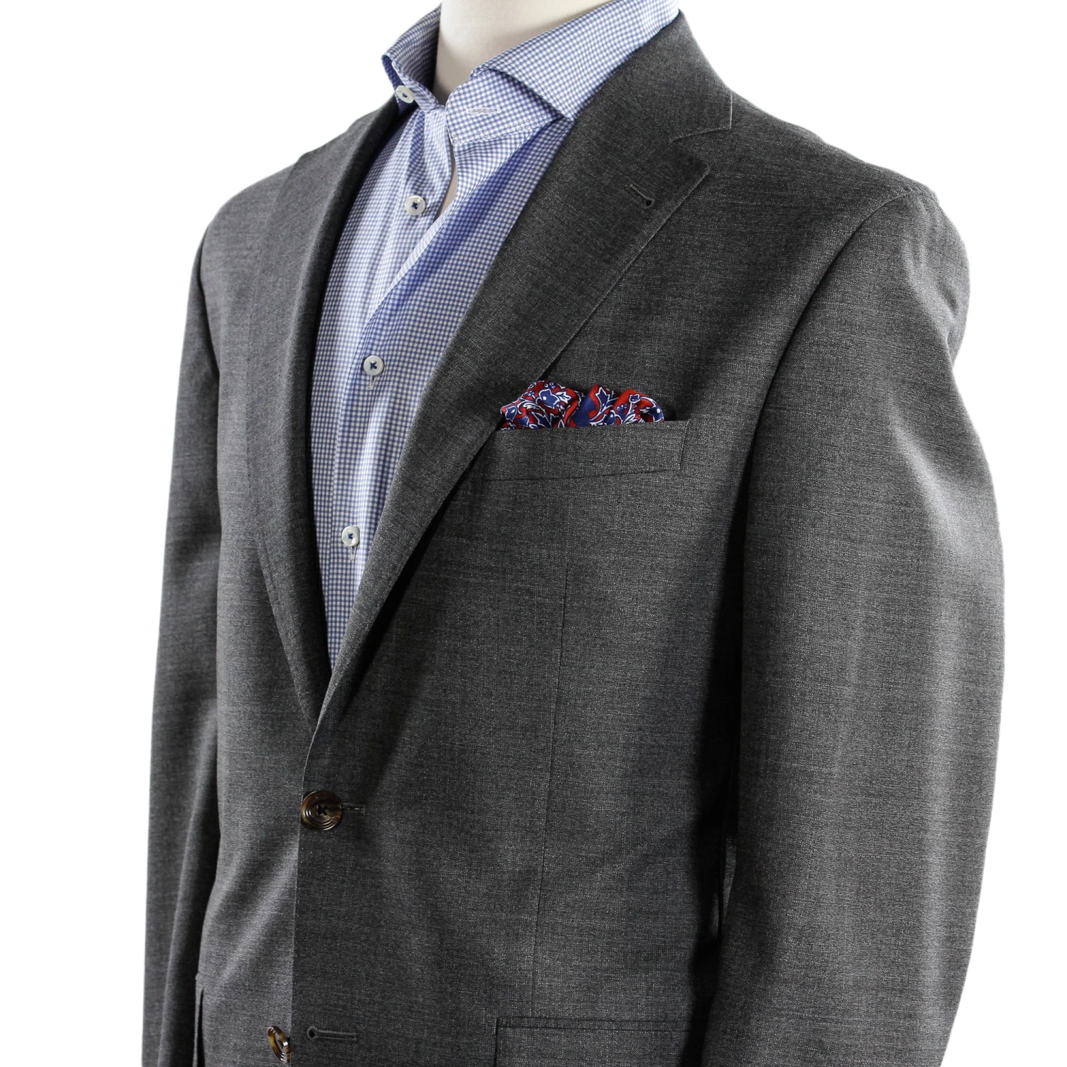 Gray Melange Midland Contemporary Fit Suit - Jack Victor 11 Gray Melange Midland Contemporary Fit Suit - Jack Victor - Image 9