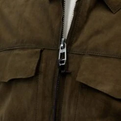 Brown Goat Suede Coat - Milestone -ETON Store MILESTONE LUINO 9